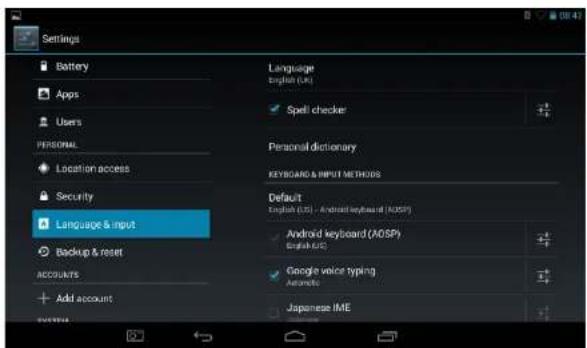 Sunstech KIDS9DUAL - Language &amp; input: - 1