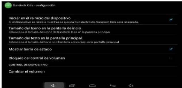 Sunstech KIDS9DUAL - DENTRO DA “CONFIGURAÇÃO” ENCONTRAMOS VÁRIAS OPÇÉS DA APLICADA: - 2