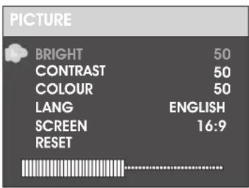 DENVER MTW1085TWIN - Slave TFT-menu-instelling Beeldpagina - 1