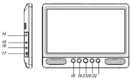 DENVER MTW1085TWIN - Identificación de los controles Unidad principal - 2