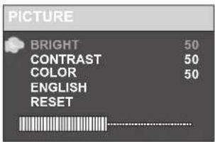 Soundmaster PDB1800 - RÉGLAGE DU MENU DE L'ÉCRAN TFT ESCLAVE - 1