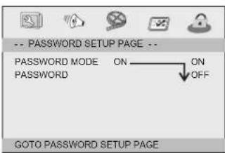 Soundmaster PDB1800 - Wachtwoord instellen pagina - 1
