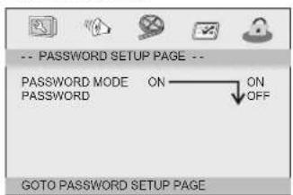 LENCO DVP7 Snoopy - Password Setup Page - 1