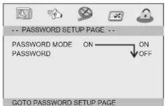 LENCO DVP7 Snoopy - Password Setup Page - 1