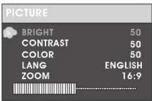 DENVER MTW981 - Menu de configuration de l'écran secondaire TFT - 1