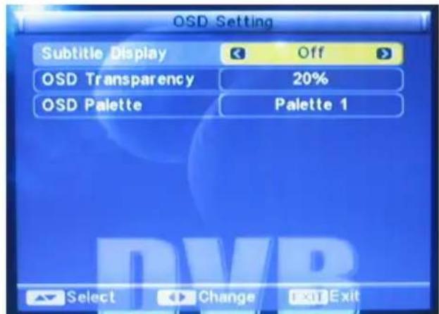XORO HSD 7790 - Configuration OSD - 1