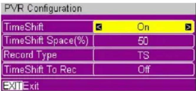 XORO HSD 7790 - PVR Configuration - 1