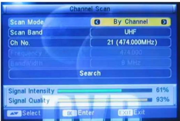 XORO HSD 7790 - Channel Scan - 2