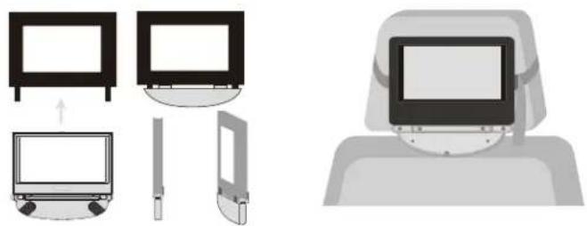 SALORA DVP9021TWIN - 2) Positioning the Monitor - 1