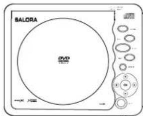 SALORA DVP9021TWIN - DVP-9021TWIN Lecteur DVD portable avec 2 écrans de 9" - 3