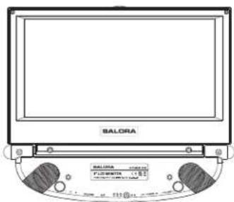 SALORA DVP9021TWIN - DVP-9021TWIN Lecteur DVD portable avec 2 écrans de 9" - 2