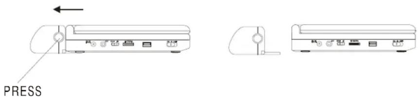 SALORA DVP9010 - Enlever l'accu - 1
