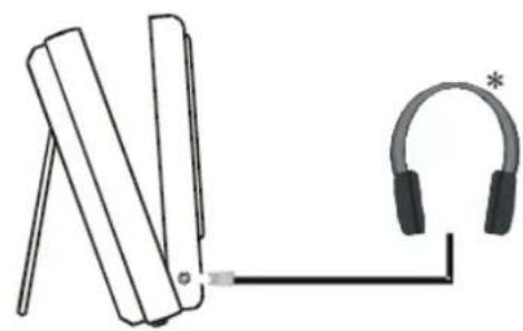 SALORA DVP7040TWIN - Aansluiting van hoofdtelefoon (niet meegeverd) - 2