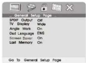 SALORA DVP7021TWIN - General Setup Page - 1