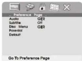 SALORA DVP7021TWIN - PREFERENCE PAGE (Voreinstellungen) - 3