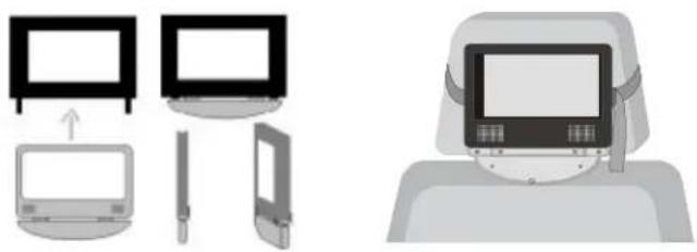 SALORA DVP7021TWIN - 2) Positioning the Monitor - 1