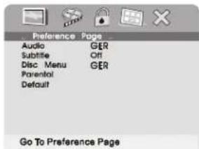 SALORA DVP7021TWIN - Page de préférences - 2
