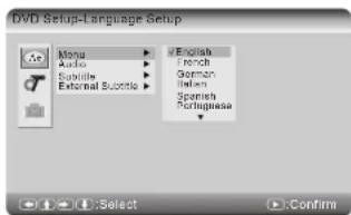 SALORA DVP7026DVBT - Menu - 1