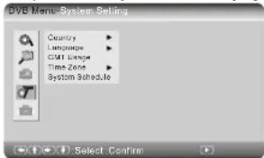 SALORA DVP7026DVBT - Systeeminstellingen - 1
