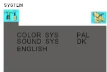 SALORA DVP7026DVBT - SYSTEM menu - 1