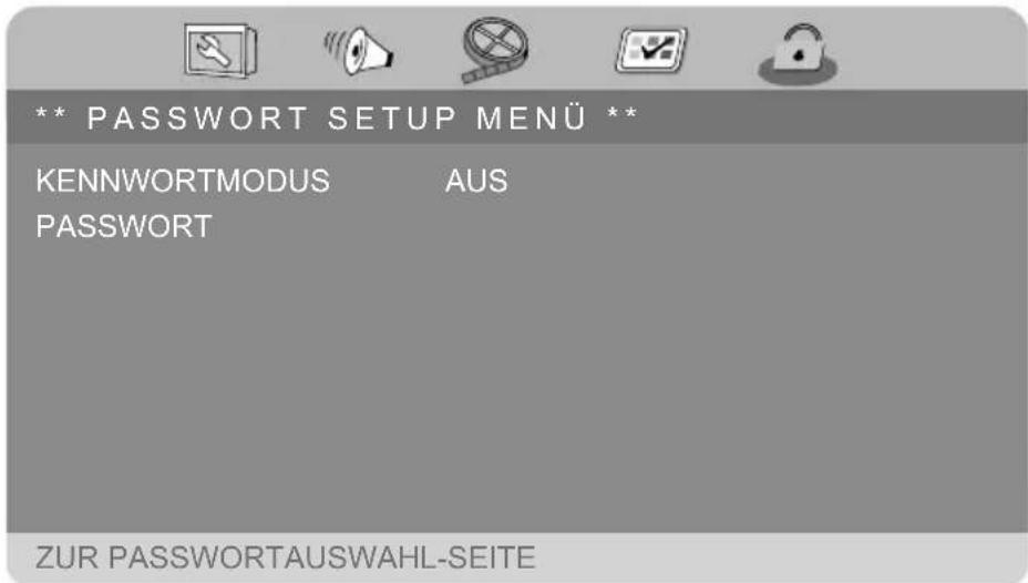 MEDION MD 84484 LIFE E72044 - PASSWORD SETUP MENÜ - 1