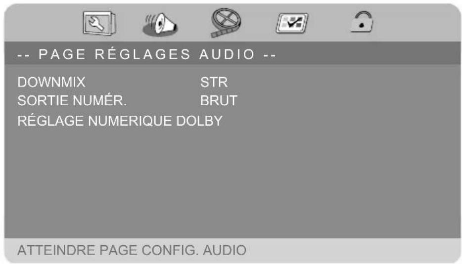 MEDION MD 84484 LIFE E72044 - PAGE RÉGLAGES AUDIO - 1