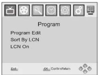 LENCO TFT726 - Program Manage Settings - 1