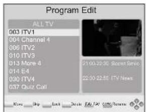 LENCO TFT726 - Program Edit - 1