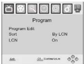 LENCO TFT726 - Het zenderbeheermenu - 1