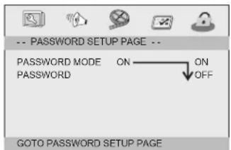 LENCO MES4031 - Password Setup Page - 1