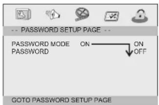 LENCO MES4031 - Mot de passe Menu réglage - 1