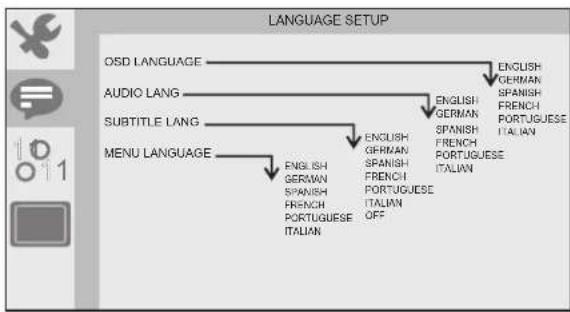 LENCO DVP754 - Language Setup Page - 1