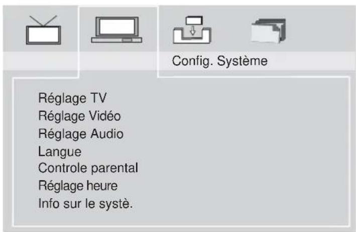 MEDION MD 84216 LIFE P72040 - Menu Config système - 1