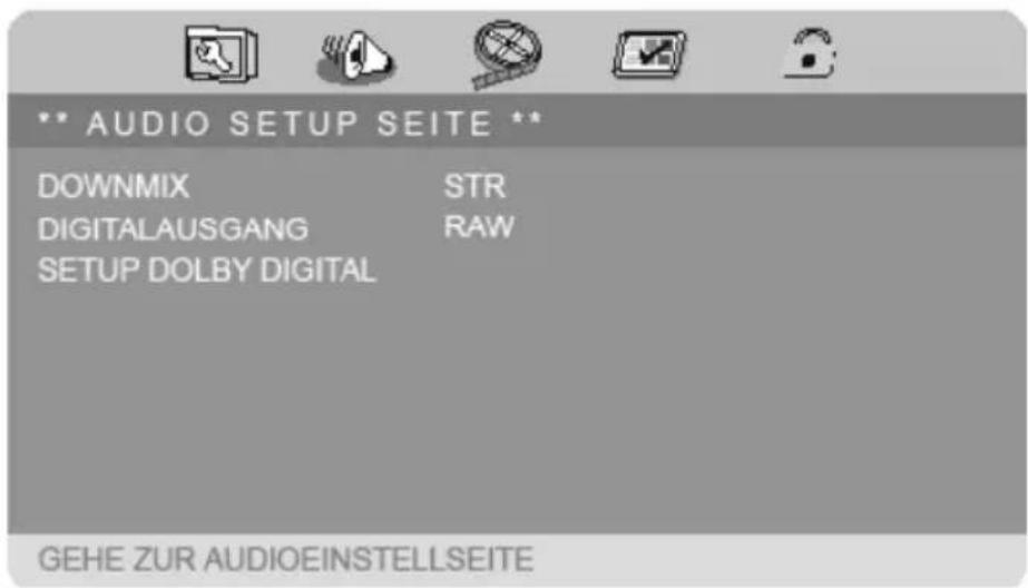 MEDION MD 84106 LIFE P72027 - AUDIO SETUP MENÜ - 1