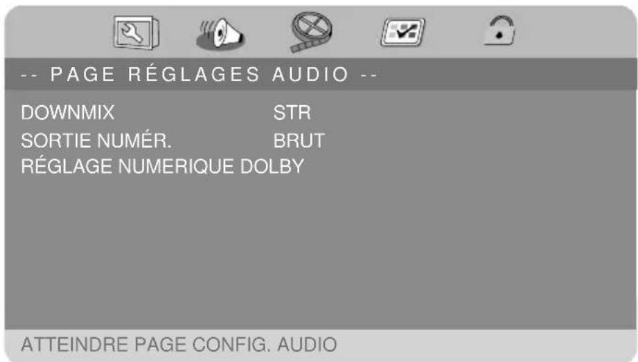 MEDION MD 84106 LIFE P72027 - PAGE RÉGLAGES AUDIO - 1