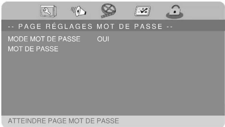 MEDION MD 84106 LIFE P72027 - MENU RÉGLAGE MOT DE PASSE - 1