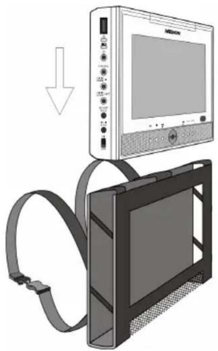MEDION MD 82287 LIFE E72003 - Pour fixer l'étui et l'appareil : - 1