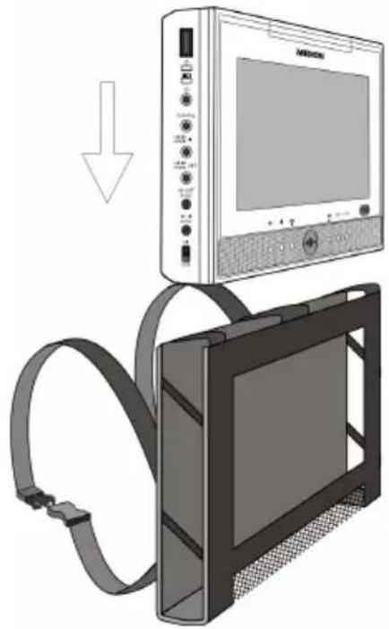 MEDION MD 82287 LIFE E72003 - U bevestigt de tas en het apparaat als volgt: - 1