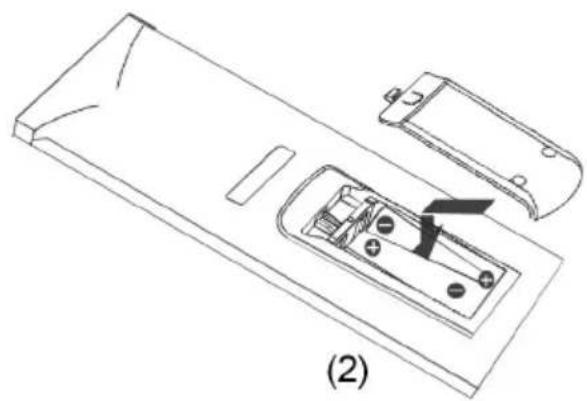 MEDION MD 82287 LIFE E72003 - Batterie in die Fernbedienung einlagen - 3