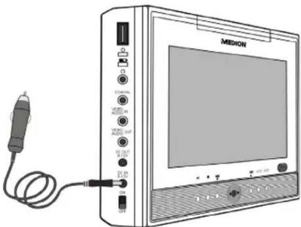 MEDION MD 82287 LIFE E72003 - Autoadapter aansluiten - 1