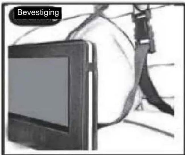 Difrnce PDVD9000TWIN - Bevestiging in de auto - 2
