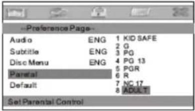 Difrnce PDVD7030 - Configuración del sistema - 2