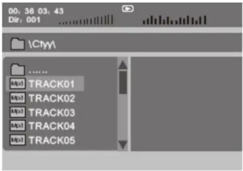 Difrnce PDVD7030 - Wiedergabe von MP3-Dateien - 1