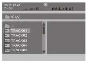 Difrnce PDVD7030 - Playing MP3 files - 1