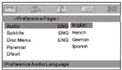 Difrnce PDVD7020 - Págrina de Preferências - 1