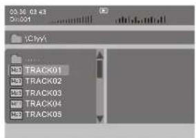Difrnce PDVD7020 - Playing MP3 files - 1