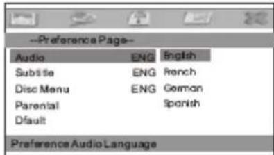 Difrnce PDVD7020 - Pagei delle Prenferenze - 1