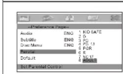 Difrnce PDVD7020 - Disc Menu: - 1