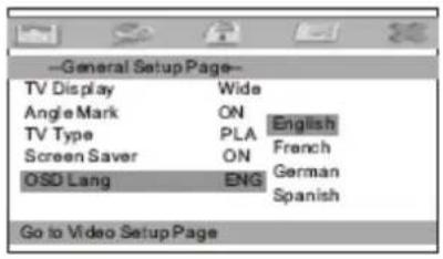 Difrnce PDVD7020 - Configuración del sistema - 1