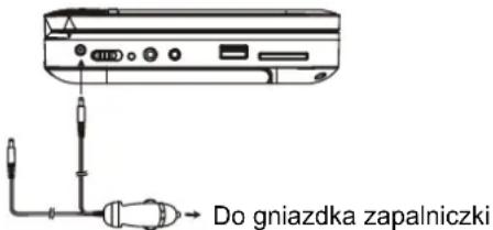 AudioSonic DV1822 - PODŁĄCZANIE DO ADAPTERA SAMOCHODOWEGO - 1